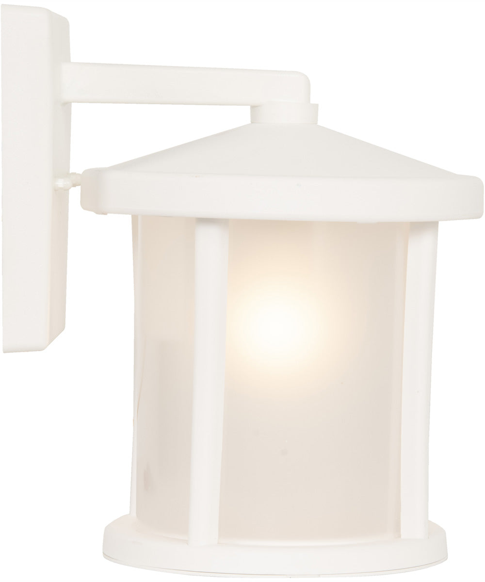 Resilience Lanterns 1-Light Outdoor Wall Lantern Matte White