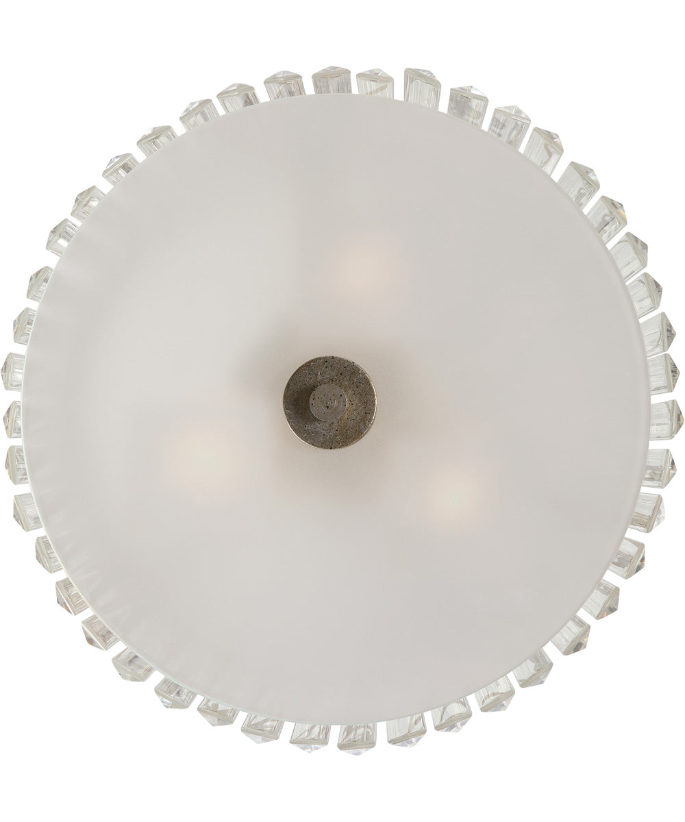 Mirage Medium 3-light Semi Flush Mount Vintage Gold