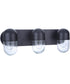 Pill 3-Light Bath Vanity Light Flat Black