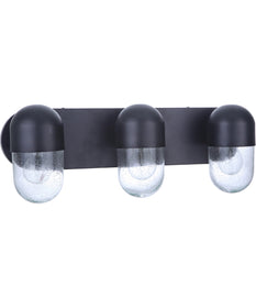 Pill 3-Light Bath Vanity Light Flat Black