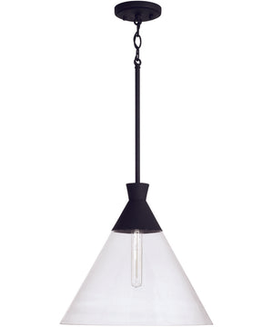 Paloma 1-Light Pendant Textured Black