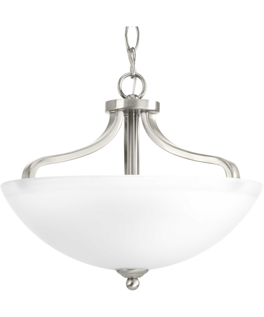 Laird 13" Semi-Flush Convertible Brushed Nickel
