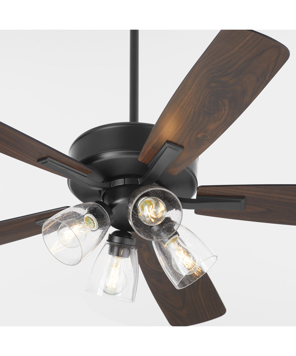 52" Ovation 4-light LED Ceiling Fan Matte Black