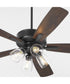 52" Ovation 4-light LED Ceiling Fan Matte Black