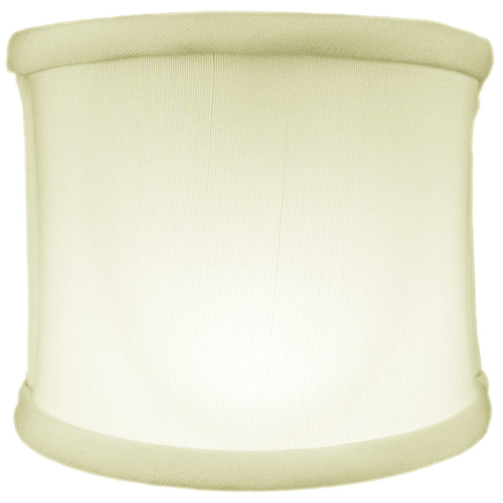 4"W x 4"H Clip-on Sconce Half-Shell Lampshade Eggshell Shantung Fabric