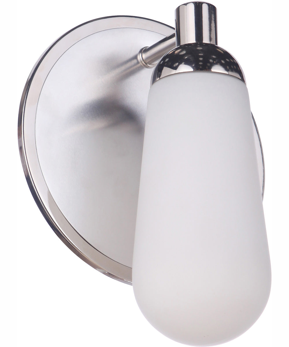 Riggs 1-Light Wall Sconce Brushed Polished Nickel / Polished Nickel