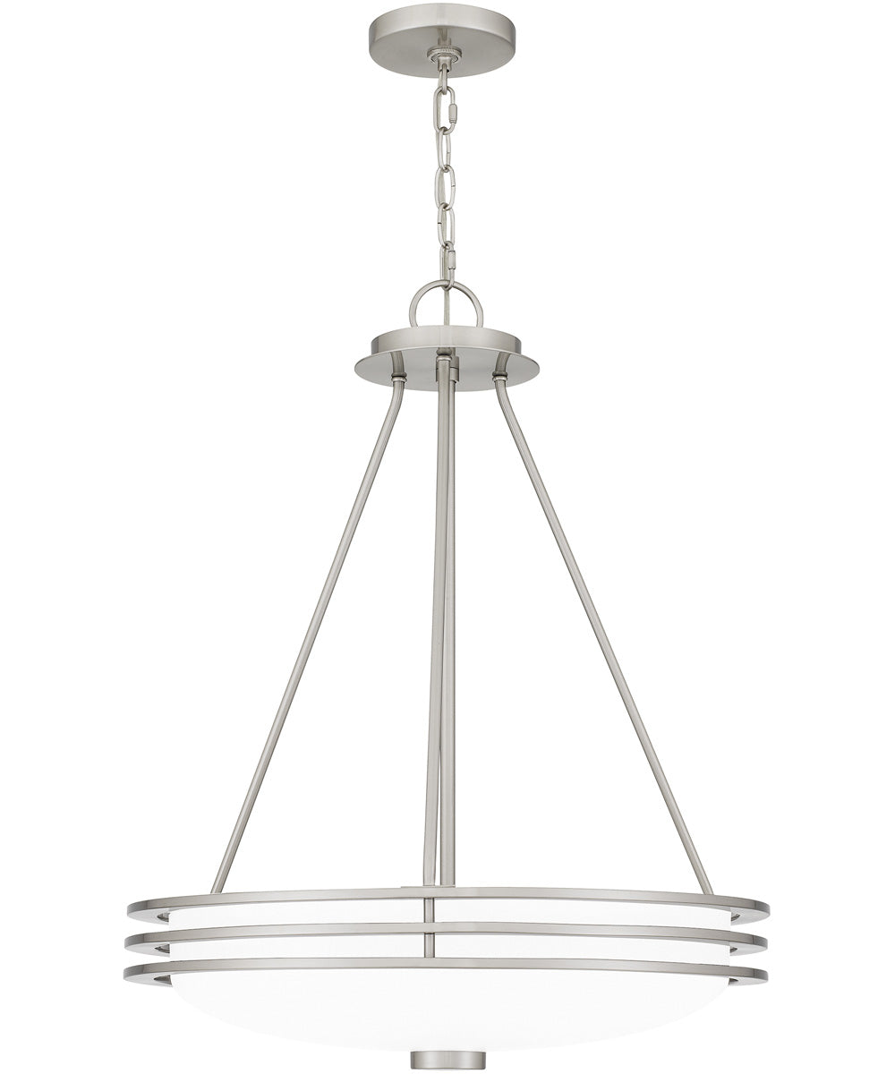 Emile 4-light Pendant Brushed Nickel