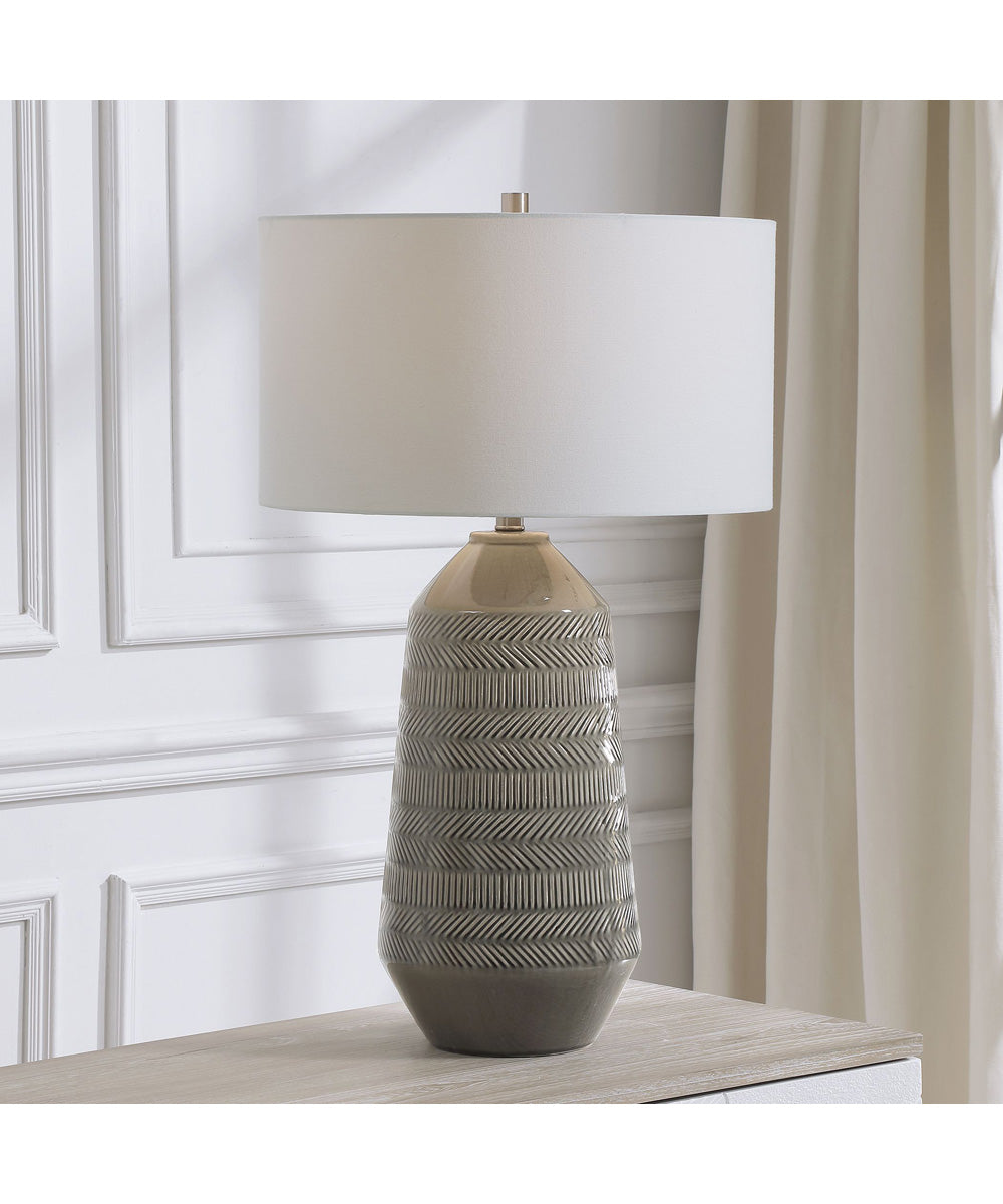 Rewind Gray Table Lamp