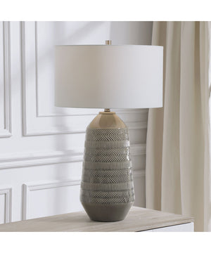 Rewind Gray Table Lamp