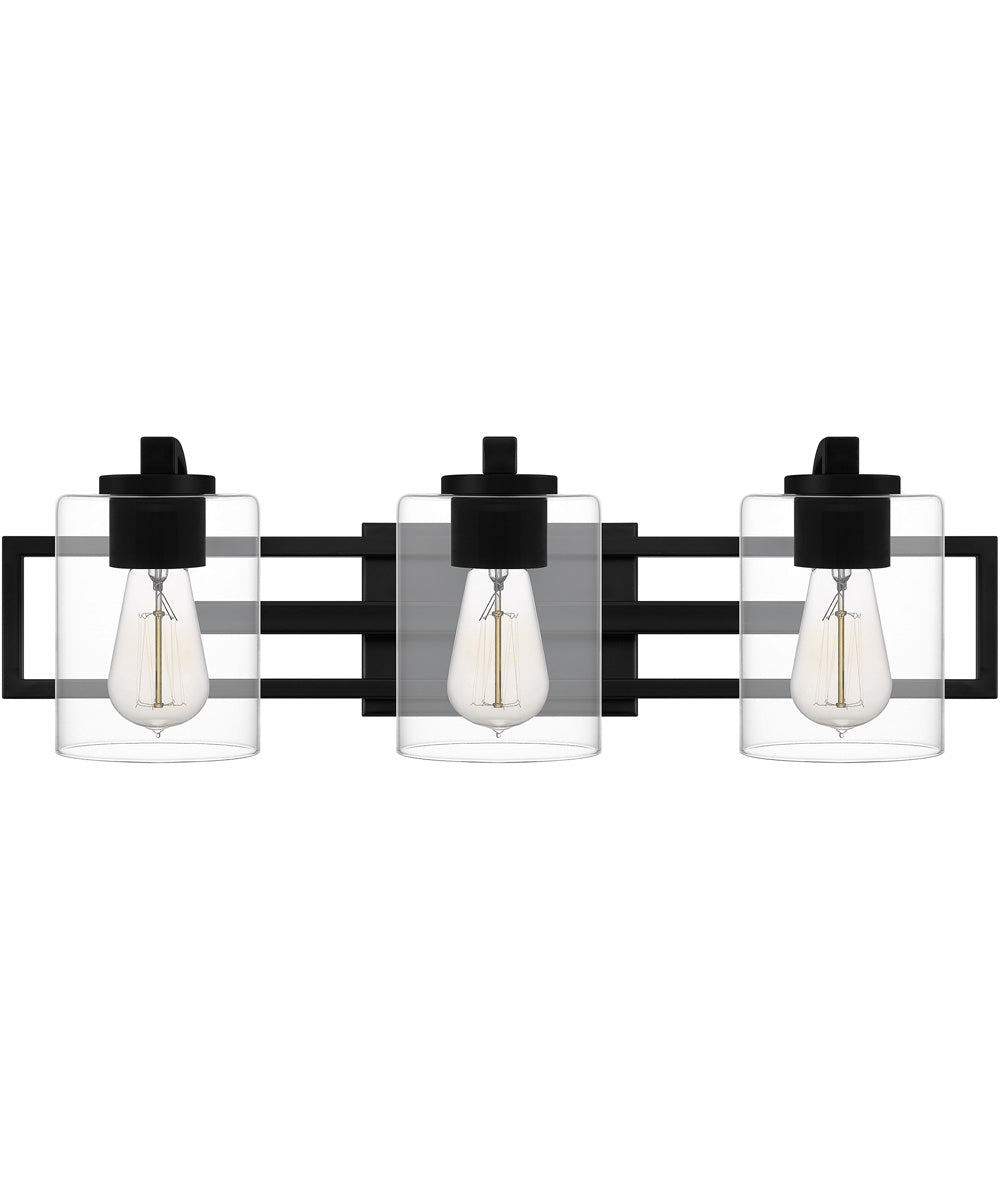 Lansdowne Large 3-light Bath Light Matte Black
