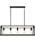Tippet 5-light Island Light Matte Black