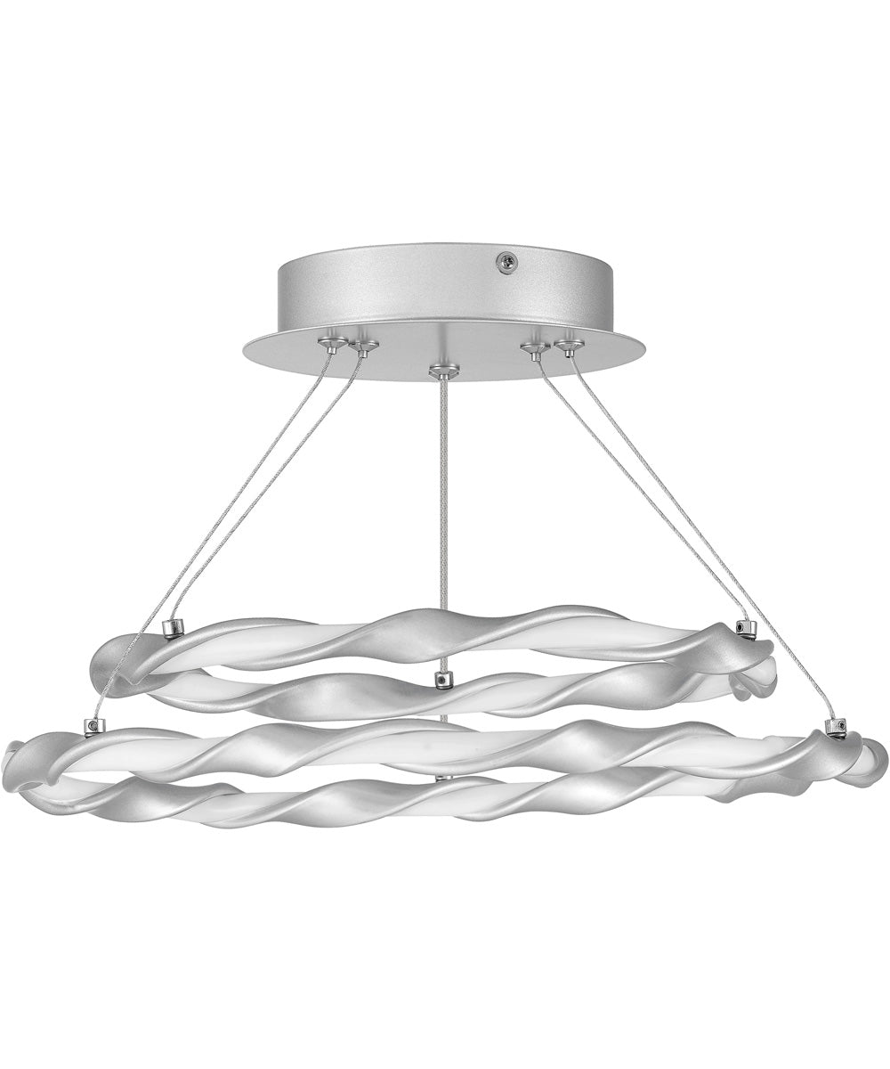 Finale  Semi Flush Mount Dipped Silver