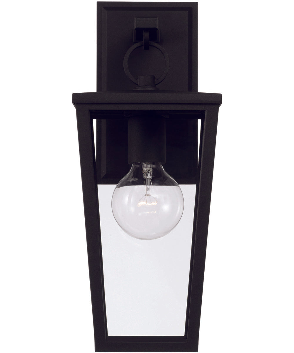 Elliott 1-Light Outdoor Wall-Lantern Rain or Shine - Black