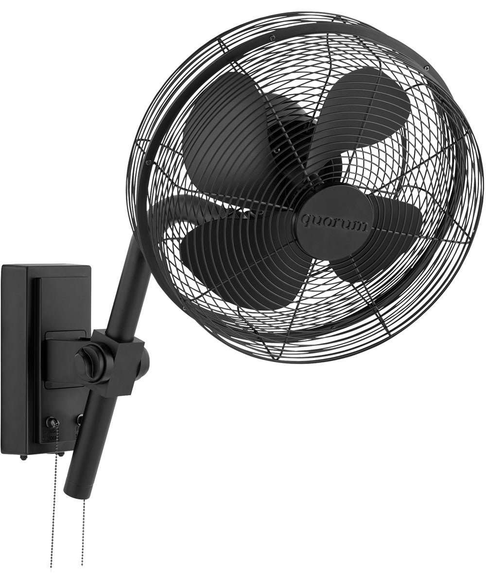 15" Cyprus Patio Ceiling Fan Matte Black