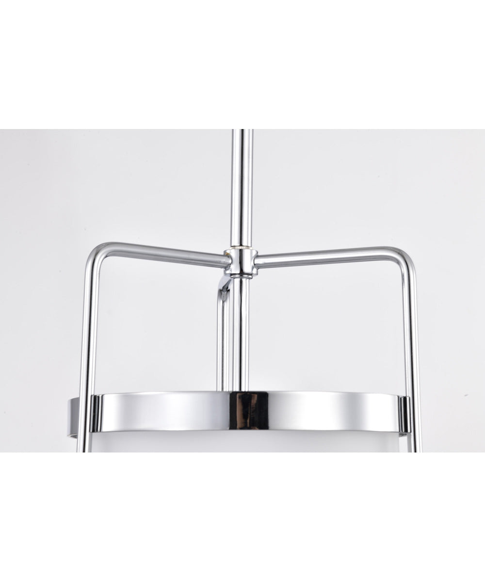 Valdora 1-Light Pendant Polished Nickel