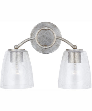 Oran 2-Light Vanity Antique Silver