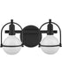 Somerset 2-Light Vanity in Black