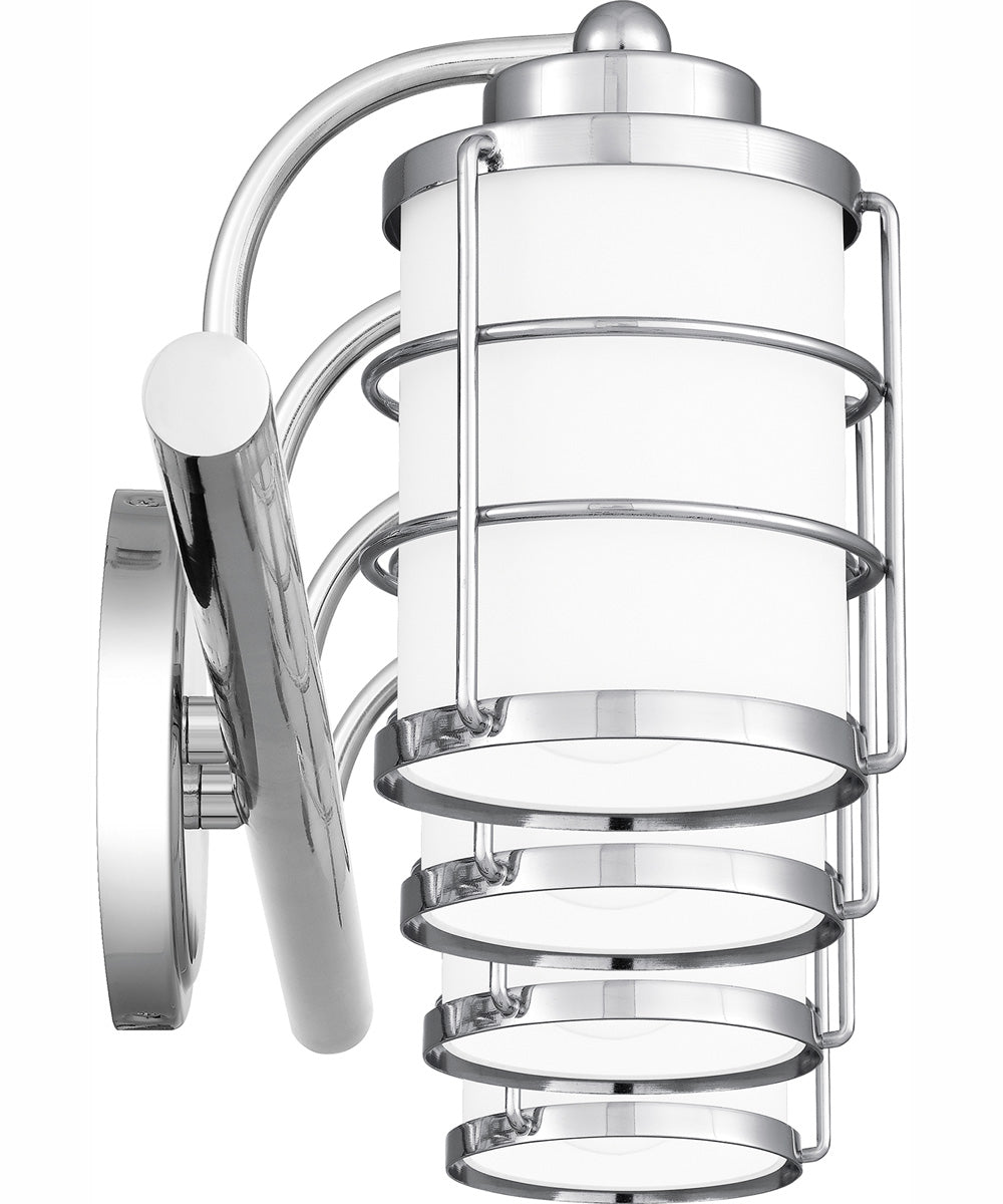 Hazlett Extra Large 4-light Bath Light Polished Chrome