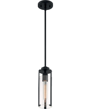 5"W Marina 1-Light Pendant Matte Black
