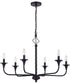 Jolenne 6-Light Chandelier Flat Black