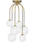 Quoizel Semi-Flush Mount 6-light Pendant Aged Brass