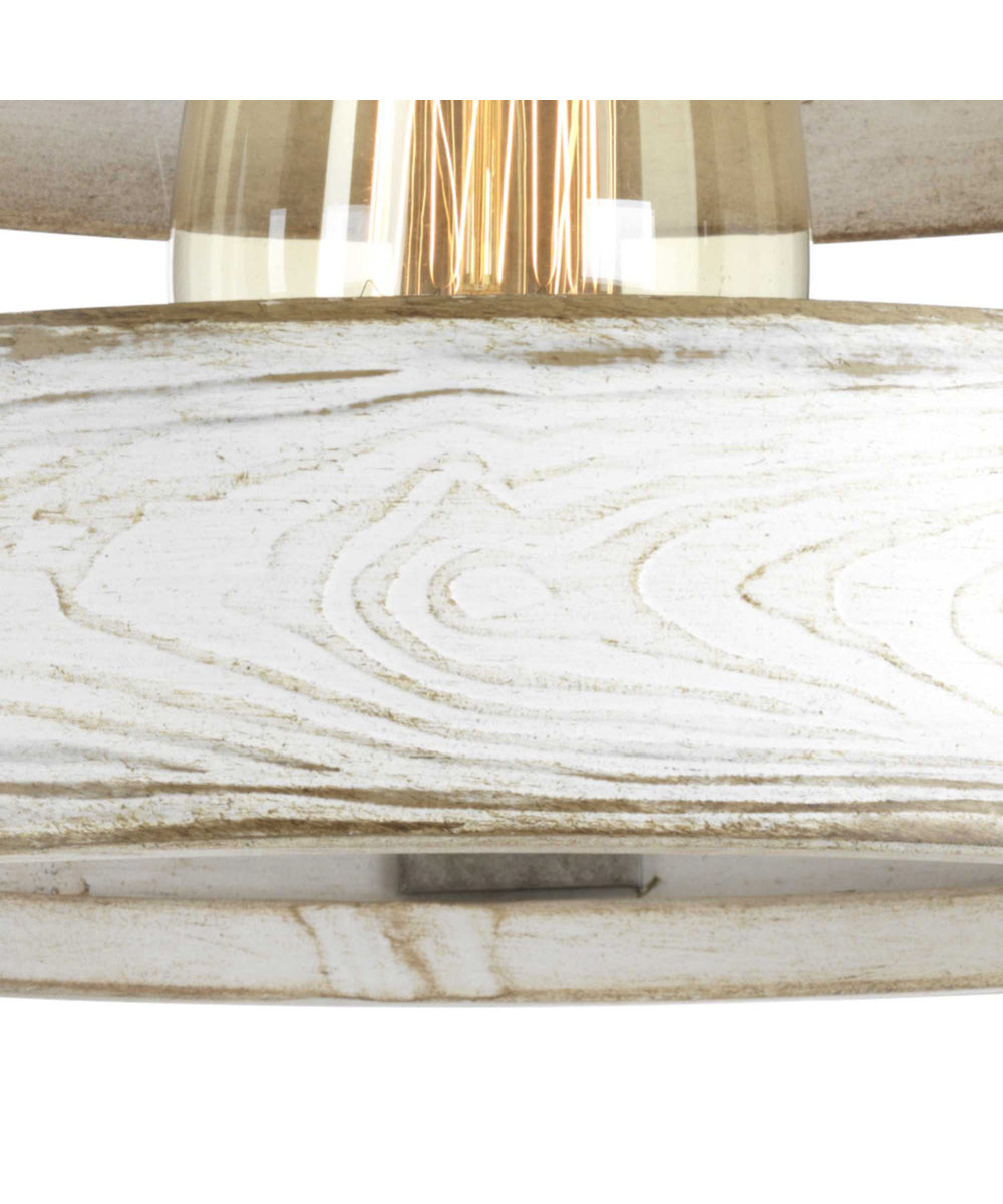 Gulliver 1-Light Coastal Pendant Light Galvanized Finish