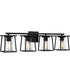 Lodge Extra Large 4-light Bath Light Matte Black