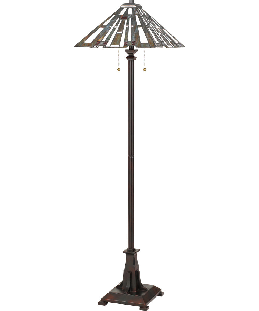 Maybeck Medium 2-light Floor Lamp Valiant Bronze