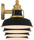 Huxley Extra Large 4-light Bath Light Aged Brass