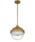 Perrine Small 1-light Mini Pendant Weathered Brass