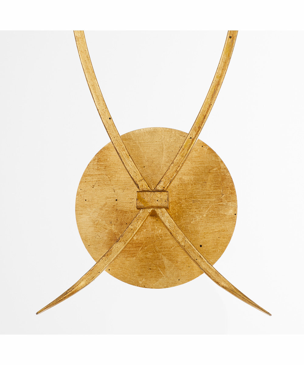 Majesty 2-light Wall Mount Light Fixture Gold Leaf