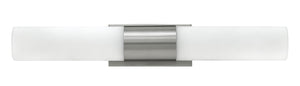 19"W Portia 1-Light Bath Two Light in Brushed Nickel