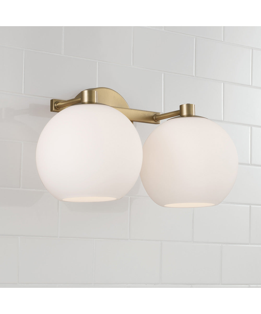 Ansley 2-Light Vanity Aged Brass