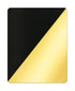 16"W x 12"H Square Cut Corner Shade Black Fabric/Gold Liner