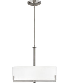 Hayes 3-Light Medium Drum in Brushed Nickel