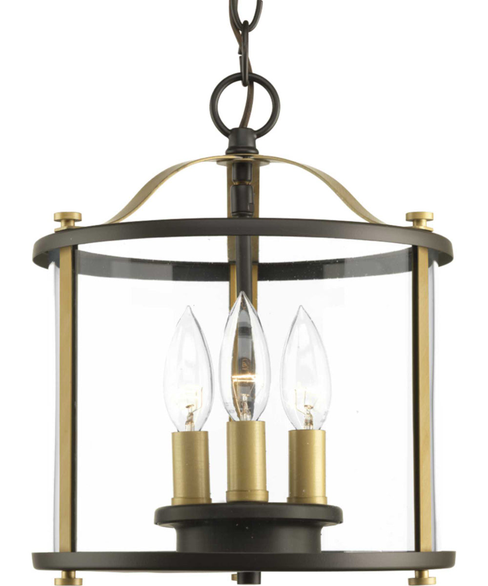 Squire 3-Light Semi-Flush Convertible Antique Bronze