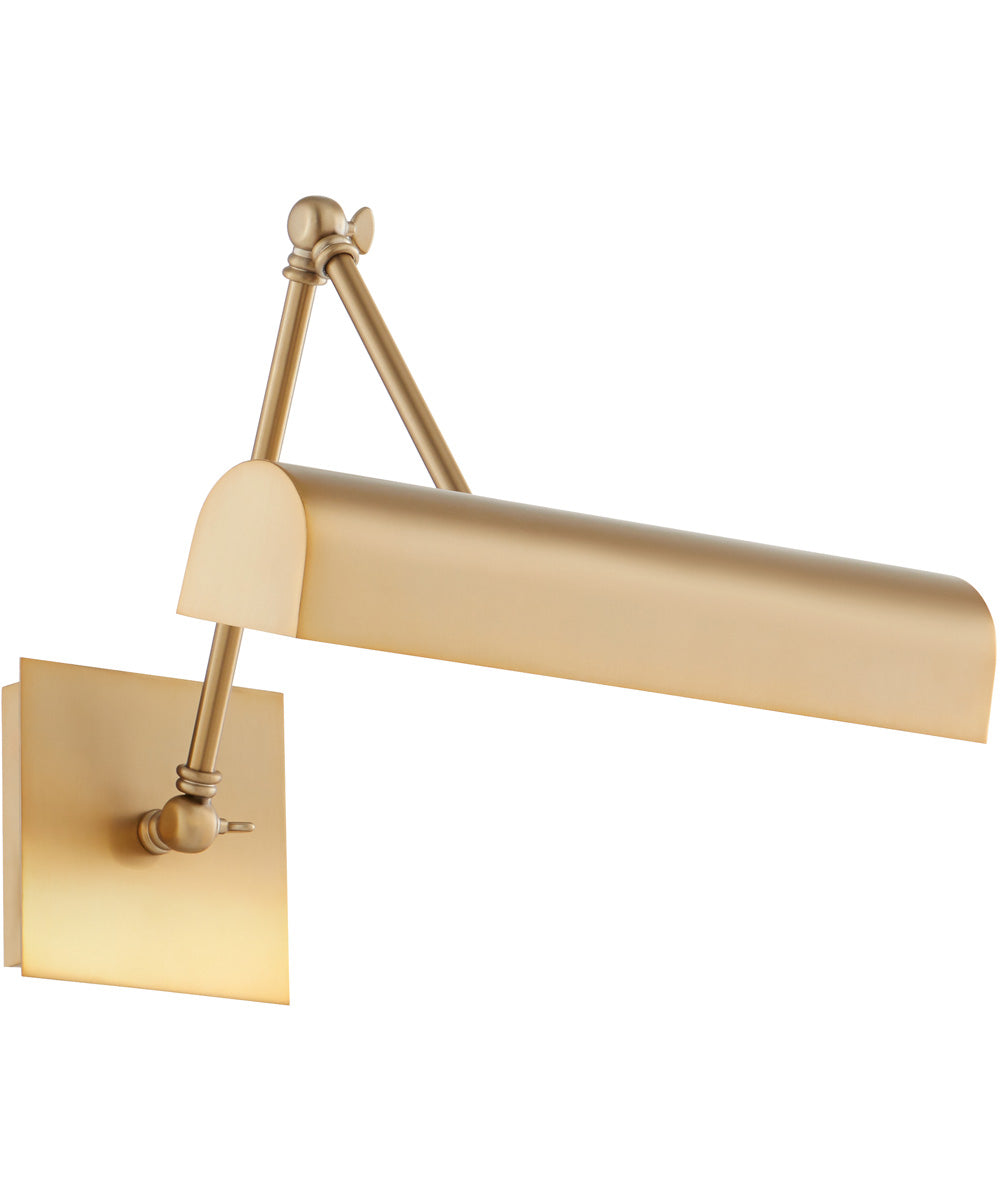 2-light Wall Mount Light Fixture Aged Brass