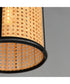 Cane 1-Light Pendant Black