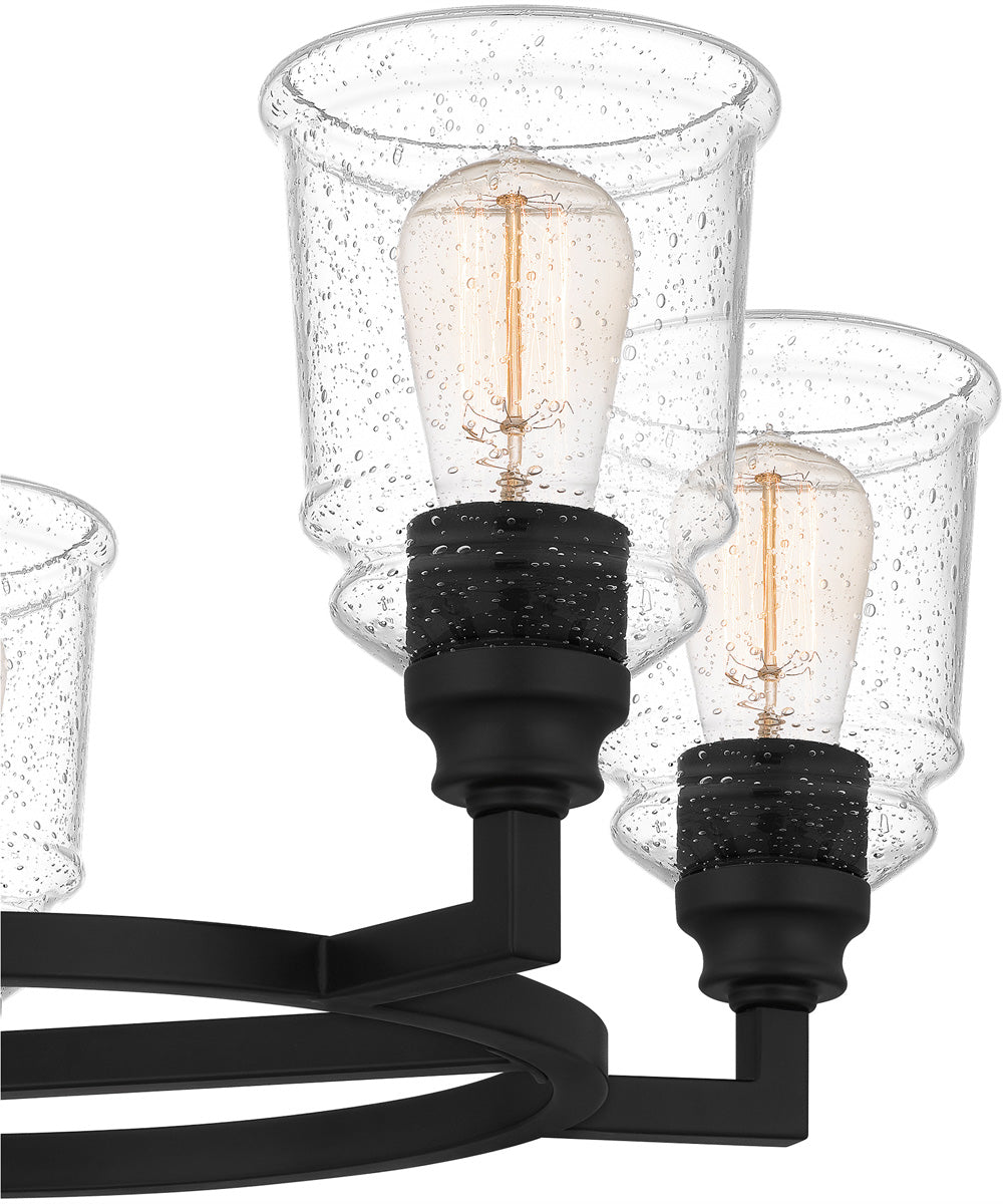 McIntire 5-light Chandelier Matte Black