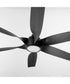 60" Kimbo 1-light LED Patio Ceiling Fan Matte Black