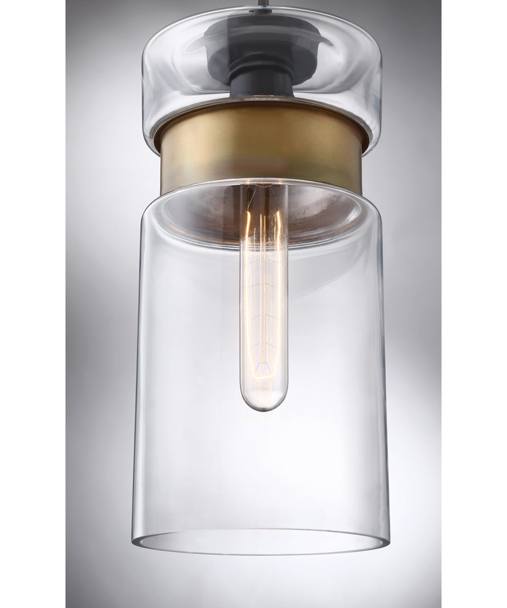 Gathering Small 1-light Mini Pendant Mystic Black