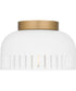 Quoizel Flush Mount Small 1-light Flush Mount Matte White