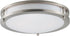 12"W Linear LED Flush Mount Satin Nickel