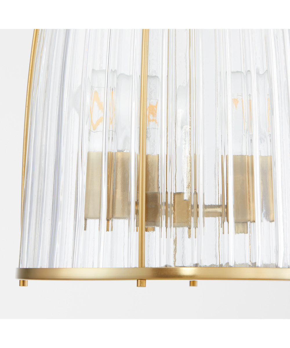 3-light Pendant Aged Brass