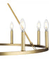 Gilliam 9-Light New Traditional Chandelier Vintage Brass