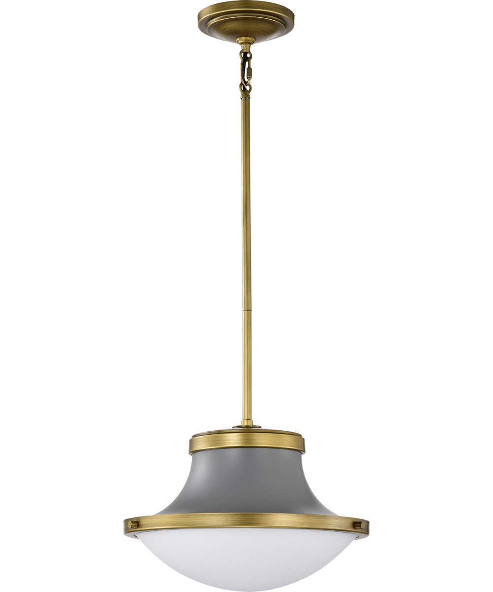 Lafayette 1-Light Pendant Matte Gray