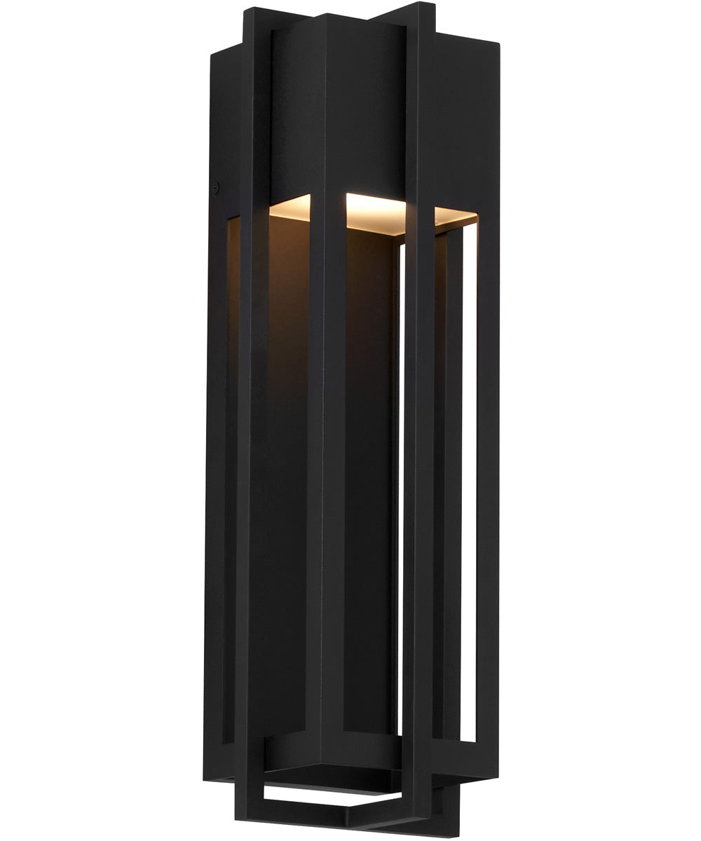 Al Fresco 1-light LED Wall Mount Light Fixture Textured Black