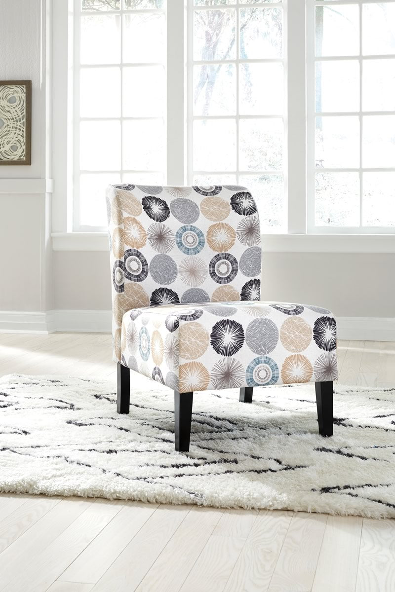 31"H Triptis Accent Chair Gray/Tan