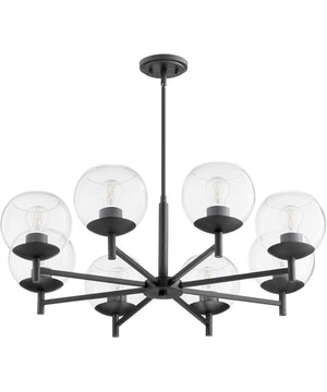 Lyon 8-light Chandelier Matte Black