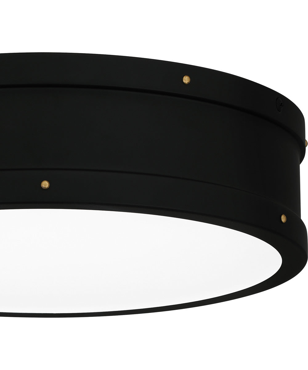 Quoizel Fixture Medium Flush Mount Matte Black